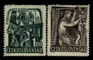 Czechoslovakia MNH Sc 397-98 Mi 597-98 Value 7.5 Euro - Picture 1 of 1
