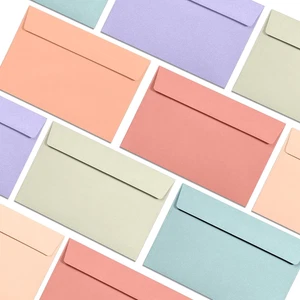 A4 Envelopes - 48-Pack Colored Invitations, 4x6, Pastel Colored, 4 1/4 x 6 1/... - Picture 1 of 12