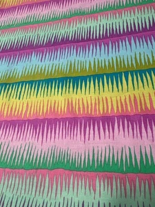 Kaffe Fassett Mirage Stripe Fabric 21" x 36" Colorful Cotton Material for Sewing - Picture 1 of 7