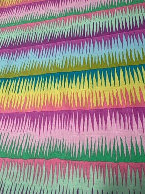 Kaffe Fassett Mirage Stripe Fabric 21" x 36" Colorful Cotton Material for Sewing - Image 1 of 4