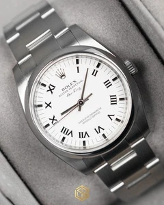 Rolex 114200 Oyster Perpetual Air King 34mm White Dial 2011 Full Set Watch - Picture 1 of 8