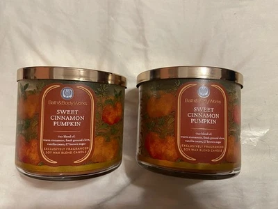 Bath & Body Works  2. Sweet Cinnamon Pumpkin 3-Wick Candle Scented  14.5 oz - Image 1 of 2