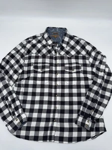Jachs Girlfriend Flannel Roll-Tab Long Sleeve Snap comfort /stretch shirt Sz XL - Picture 1 of 11