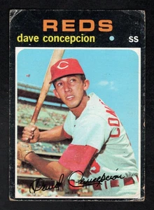 1971 Topps Baseballkarte #14 Dave Concepcion Rookie RC Cincinnati Reds FR-GD ae - Bild 1 von 2