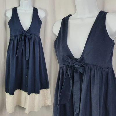 Jersey Hartstrings vintage para niñas en azul marino con borde blanco talla XL? Foto 1 de 4