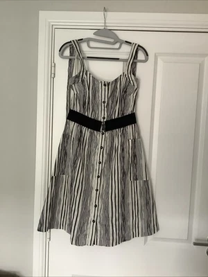 Stunning Crinkle Effect Halter Knock Firetrap Dress  Smalls - Image 1 of 4