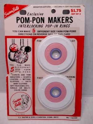 Anillos Pop-In-In-Rings Entrelazados Fabricantes Pom-Pon Exclusivos De Colección Susan Bates-14060 Foto 1 de 2