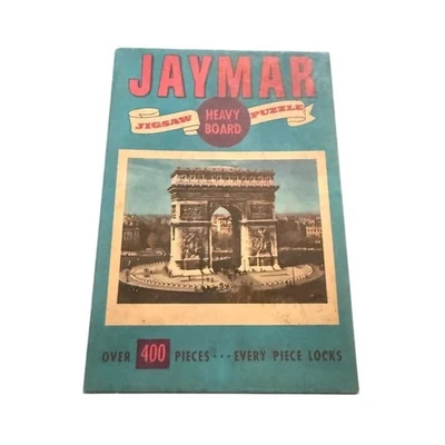 Jaymar Arc de Triomphe Jigsaw Puzzle 400+ Pieces Vintage Architecture interlox - Image 1 of 4