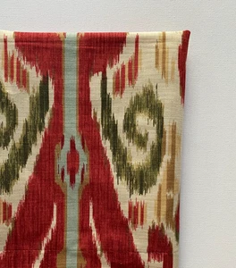 Lee Jofa Pradah Print Paprika Designer Fabric Remnant 24"x24" - Picture 1 of 4