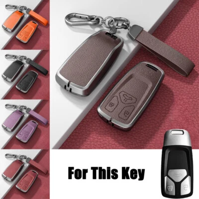 Funda Carcasa Llavero Coche Aleación Zinc Cuero Para Audi S4 S5 B9 A4 A5 RS Q7 M4 Q5 TT Foto 1 de 4