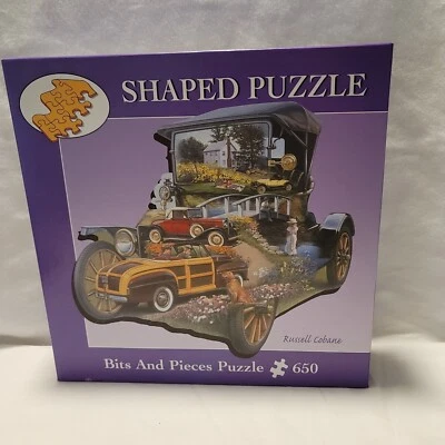 塑形拼图 - 经典汽车 - 钻头和碎片 - 650 件 — 第 1/4 张图片