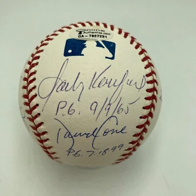 Perfect Game Signed Major League Baseball 11 Sigs Sandy Koufax PSA DNA COA - Image 1 of 4