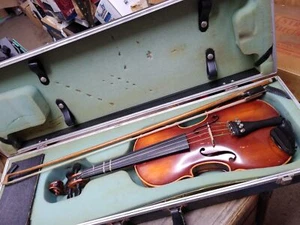 Vtg Antonius Stradivarius Violin Copy Faciebat Cremona 1713 1/2 W Germany w/Case - Picture 1 of 23