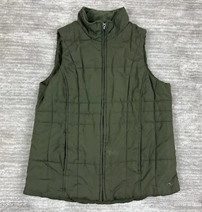 Athletic Works Vest Womens Small Green 4-6 Quilted Puffer Outdoors Travel - Picture 1 of 11