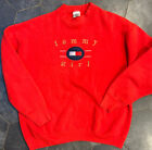 VINTAGE Tommy Hilfiger 'Tommy Girl' Sweatshirt Women's Large Red Crewneck