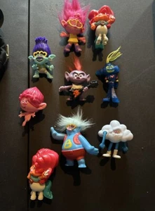 Trolls Movie Figure Toy Figurine DreamWorks 9 Pieces Collectible - Picture 1 of 1