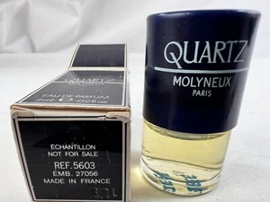 VINTAGE Molyneux Quartz Eau De Parfum 6 ml ~ .02 oz NEW IN BOX ~ Free Shipping - Picture 1 of 7