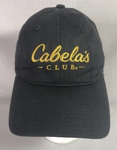 Cabela's Club Gray Baseball Hat Cap Embroidered Logo Adjustable Strapback - Picture 1 of 8