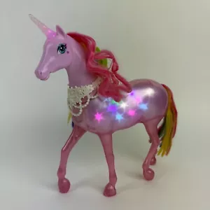 Barbie Dreamtopia Magical Lights Unicorn with/ Rainbow Mane Light Up Multicolour - Picture 1 of 11