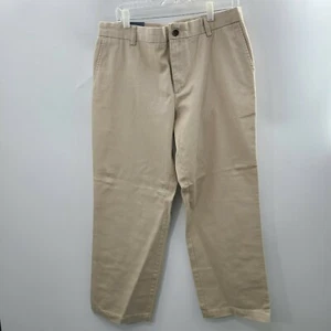 G.H Bass & Co Men's Tan Pant Relaxed Leg Size 36W X 29L Work Office Trouser - Picture 1 of 12