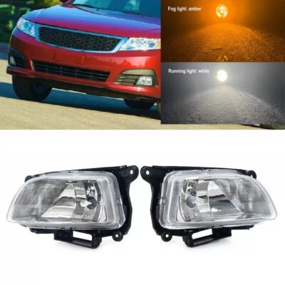 Faro antiniebla delantero LED ámbar con luz de circulación blanca para Kia Optima Lotze 2009 2010 Foto 1 de 4