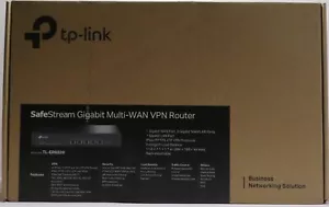 Router VPN TP-LINK TL-ER6020 SafeStream Gigabit Dual-WAN, ¡CAJA ABIERTA! - Imagen 1 de 9