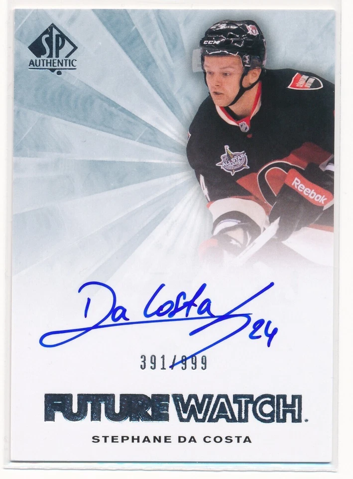 2011-12 SP Authentic Future Watch Rookie Autograph #272 Stephane Da Costa /999 - Image 1 of 4