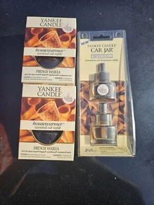 2xYankee Candle French Vanilla Housewarmer Scented Oil Refill Plug In 1xcar Refi - Picture 1 of 1