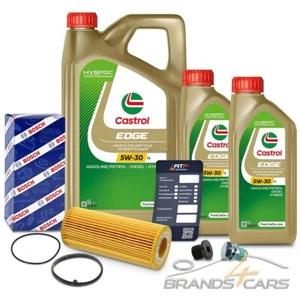 BOSCH ÖLFILTER+7L CASTROL EDGE 5W-30 LL FÜR AUDI A5 8F 8T 3.0 TFSI 3.2 FSI - Bild 1 von 12