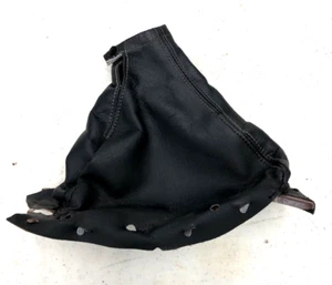 90-96 300ZX Z32 Ebrake Boot Cover OEM Leather Black White Stitch - Picture 1 of 8