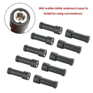 10PCS Short Antenna SMA Male Two Way Radio Stubby Rubber Aerial UHF 400-470MHz - Photo 1/12