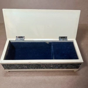 Music Box Vintage Arte Paesaggio Asiatico Legno Laccato - Foto 1 di 19