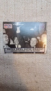 1990 Pro Set Super Bowl Super Moment Weeb Ewbank Jets Victory #138 NFL Card - Picture 1 of 2