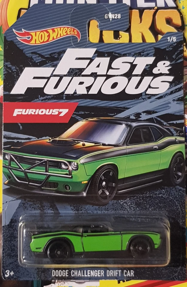 Hot Wheels Dodge Challenger Drift Car - Fast&Furious - Immagine 1 di 1