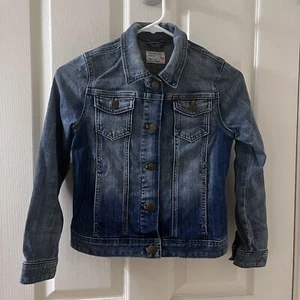 Crewcuts J Crew Stretch Denim Jean Jacket Girls Size 10 - Picture 1 of 13