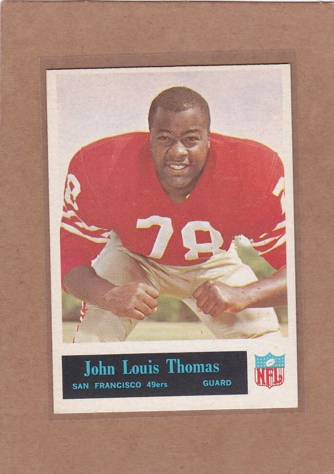1965 PHILADELPHIA FOOTBALL JOHN LOUIS THOMAS #181 49ERS EX/EXMT *A30246 - Image 1 of 1