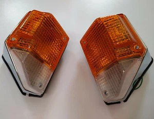 Pair Fits Toyota Land Cruiser 70 series Turn signal Lights CHROME Cromado - Bild 1 von 8