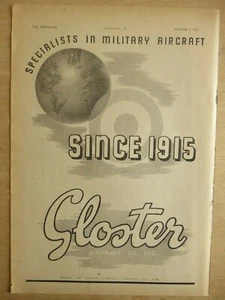 10/1942 PUB GLOSTER MILITARY AIRCRAFT HAWKER SIDDELEY ORIGINAL AD - Imagen 1 de 1