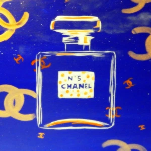 CANVAS Ed's Chanel Pop Art 12x12 GICLEE Gallery Wrap Painting Decor by Ed Capeau - Picture 1 of 1