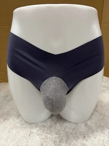 Victori@‘s Dark Blue Thong Size Large POUCH PANTIES Men’s lingerie - Picture 1 of 4