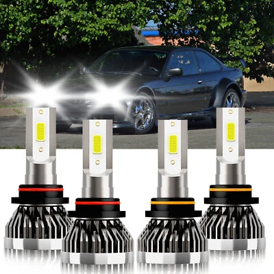 Kit de faros LED combo bombilla haz alto y bajo 6000K blanco para BMW 323is 1998-1999 Foto 1 de 4