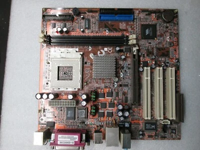 Syntax SV266M AMD mATX  Socket A(462) motherboard VGA PCI IDE USB LAN - Image 1 of 4