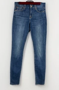 Pantalones de mezclilla para mujer 7 For All Mankind lavado oscuro al tobillo ajustados talla 25 - Imagen 1 de 11