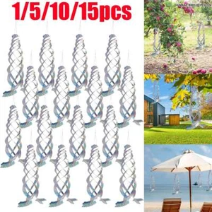 17in Reflective Bird Repellent Discs Keep Birds Away Pigeon Hawk Goose Deterrent - Picture 1 of 12
