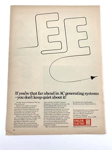 Anuncio de revista vintage, inglés eléctrico. 1969. - Imagen 1 de 2