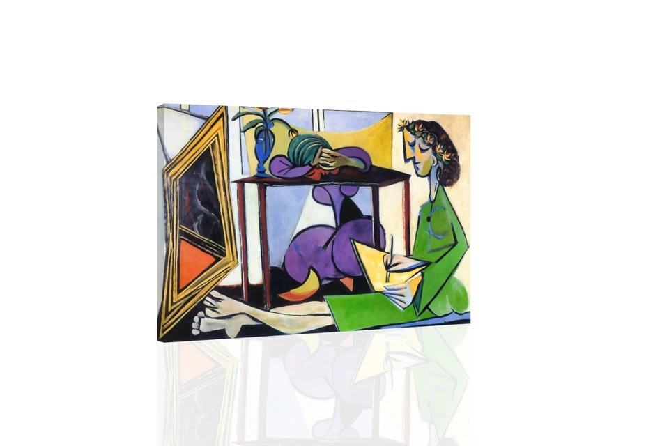 Interior with a Girl Drawing Pablo Picasso - CANVAS OR PRINT WALL ART - Image 1 of 2