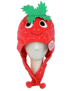 Kidrobot Yummy World Strawberry Plush Hat Approx 23.5" Diameter NWT - Picture 1 of 4