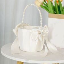Ribbon Bow Wedding Flower Basket  Bridesmaid/Brid/Flower Girls