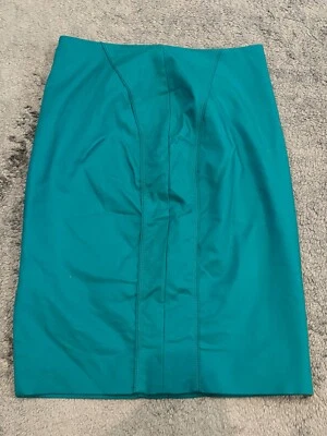 Falda lápiz White House Black Market para mujer 4 verde azulado carrera oficina Foto 1 de 4