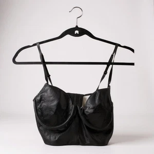 Victorias Secret Black Shimmery Velvet Very Sexy Balconet Bra 32C Adjustable Str - Picture 1 of 7